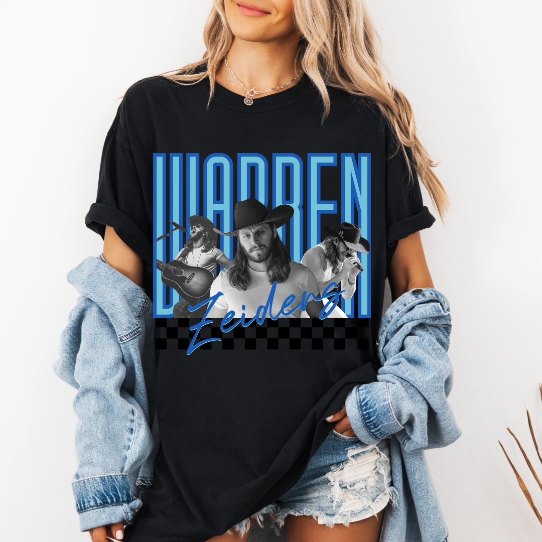 WARREN~Blue Neon Tee