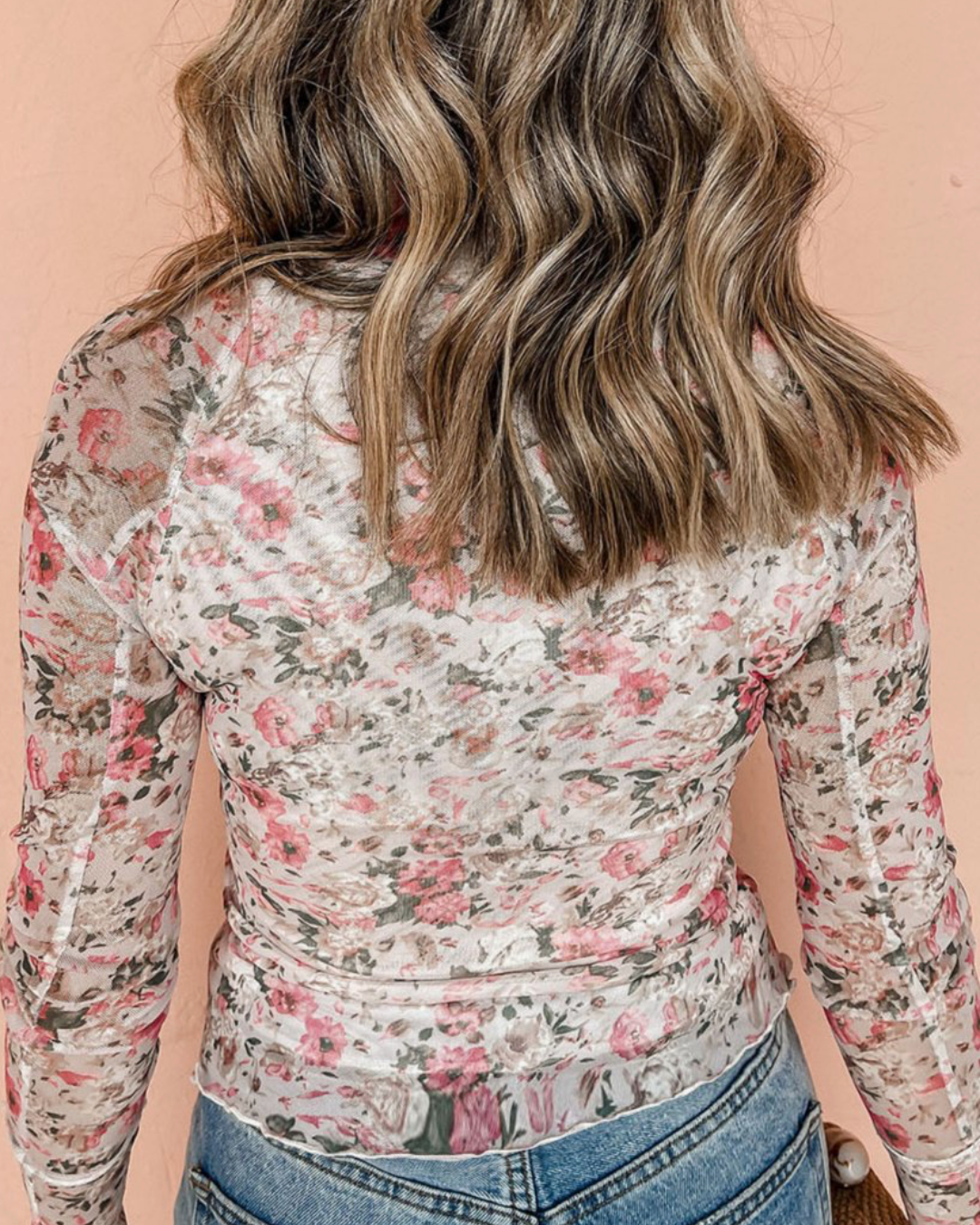 Floral Mesh Top