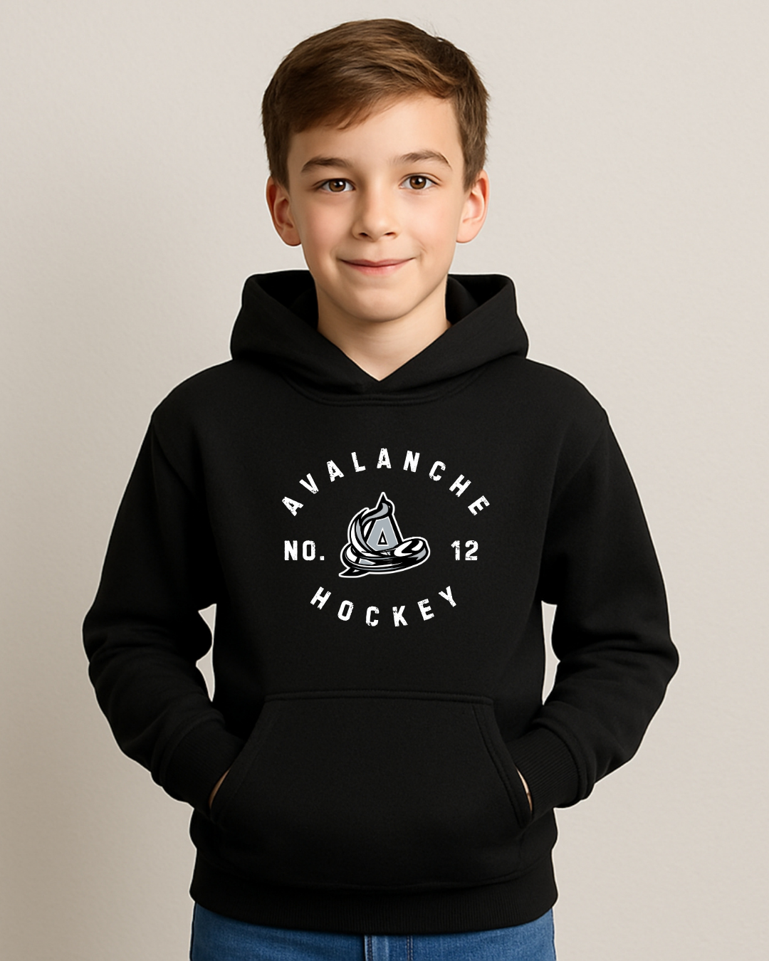 Avalanche Hockey~Youth Custom Number