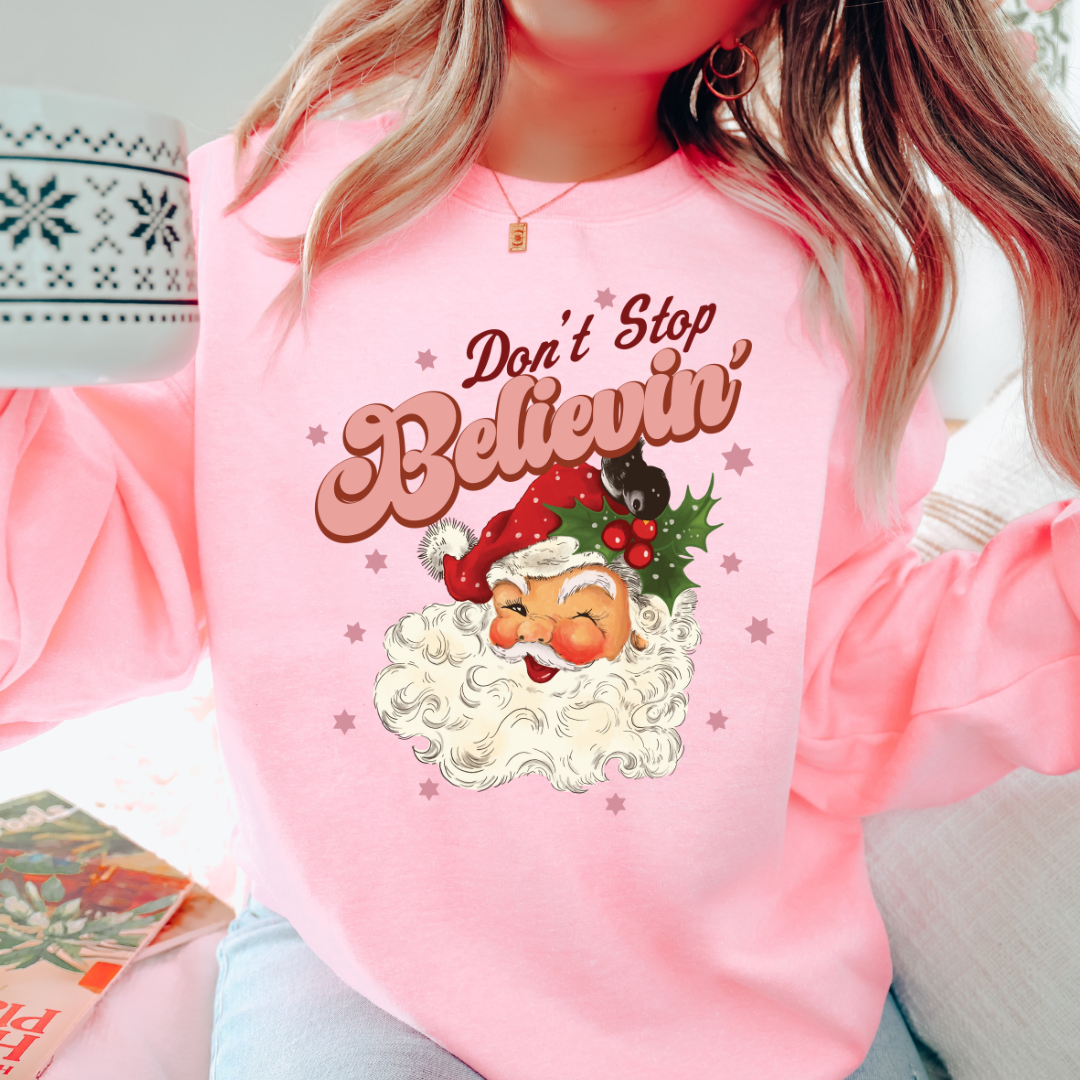 Don't Stop Believin' Crewneck~Available in 3 colours.