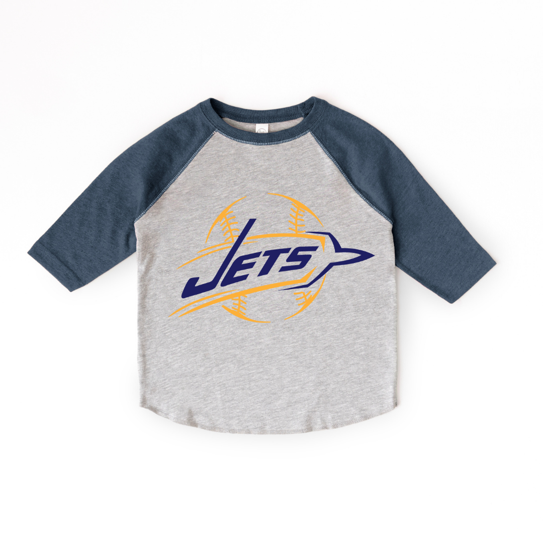 Jets Baseball 3/4 Sleeve Tee