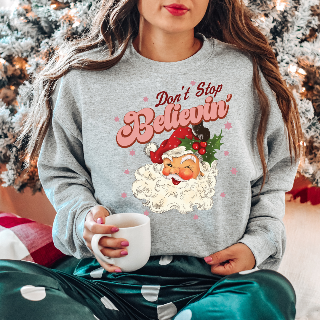 Don't Stop Believin' Crewneck~Available in 3 colours.