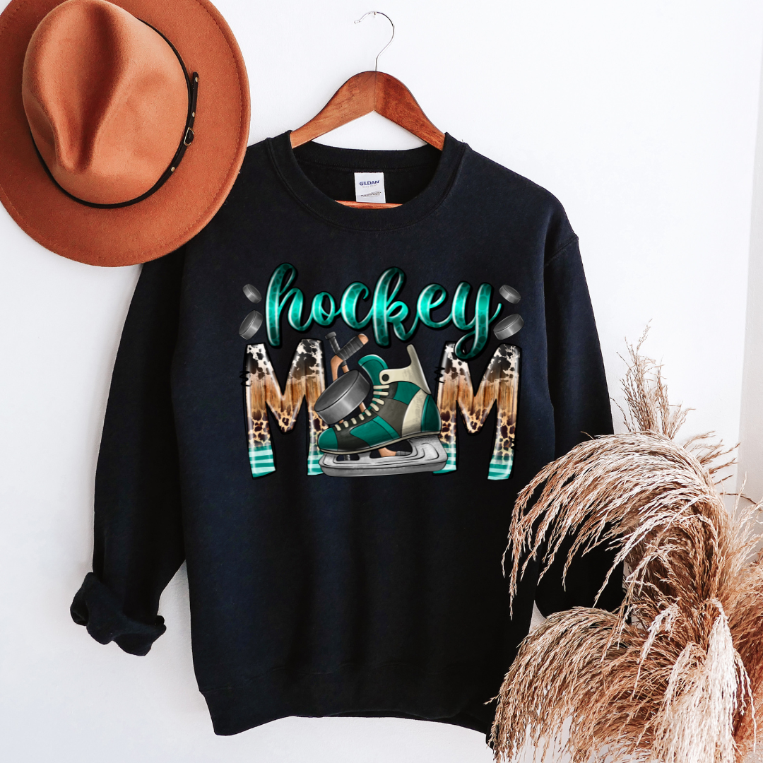 Hockey Mom~Teal