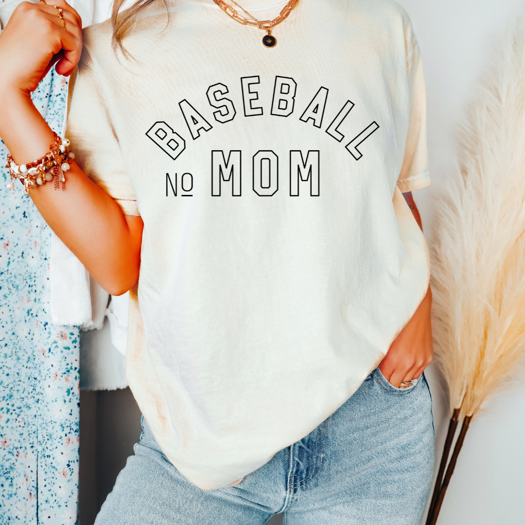 Baseball Mom~Custom Number