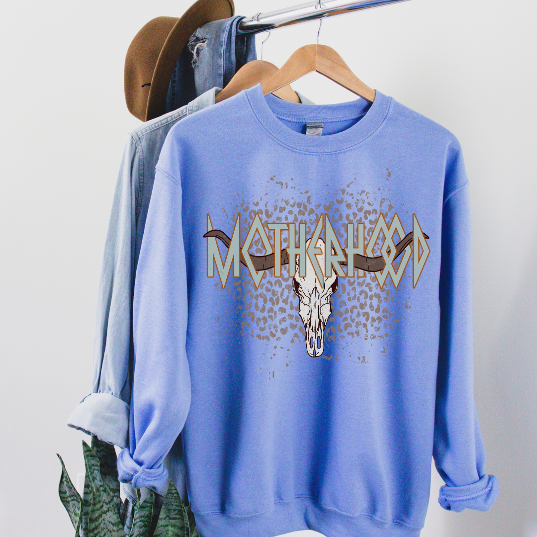 Motherhood Skull Crewneck
