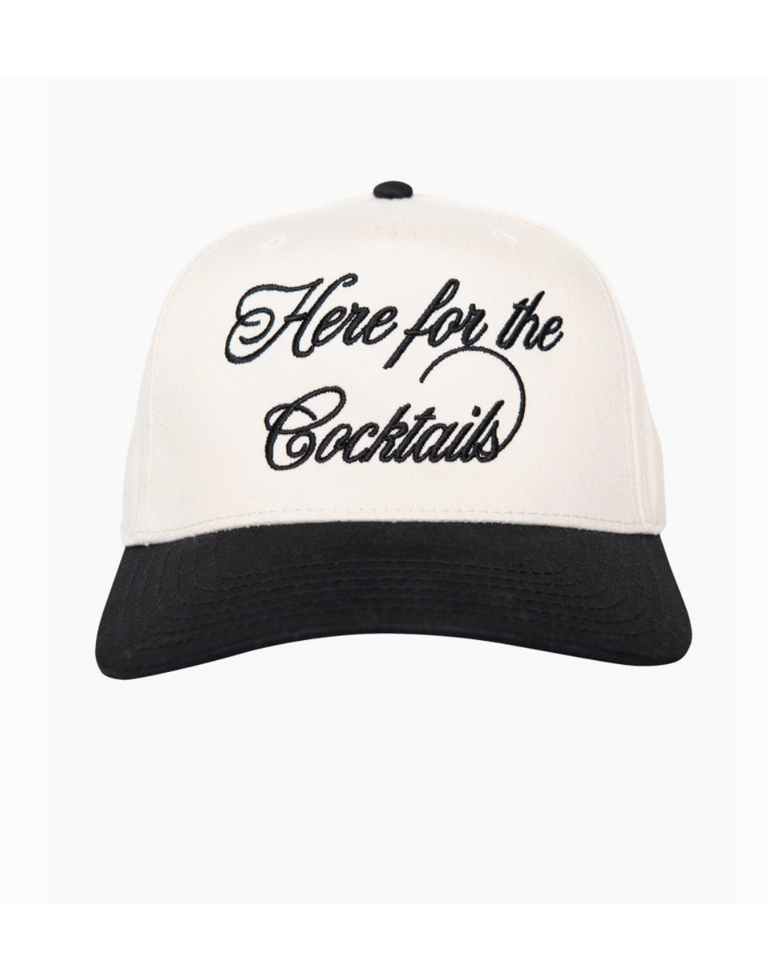 Here For The Cocktails Hat~Black