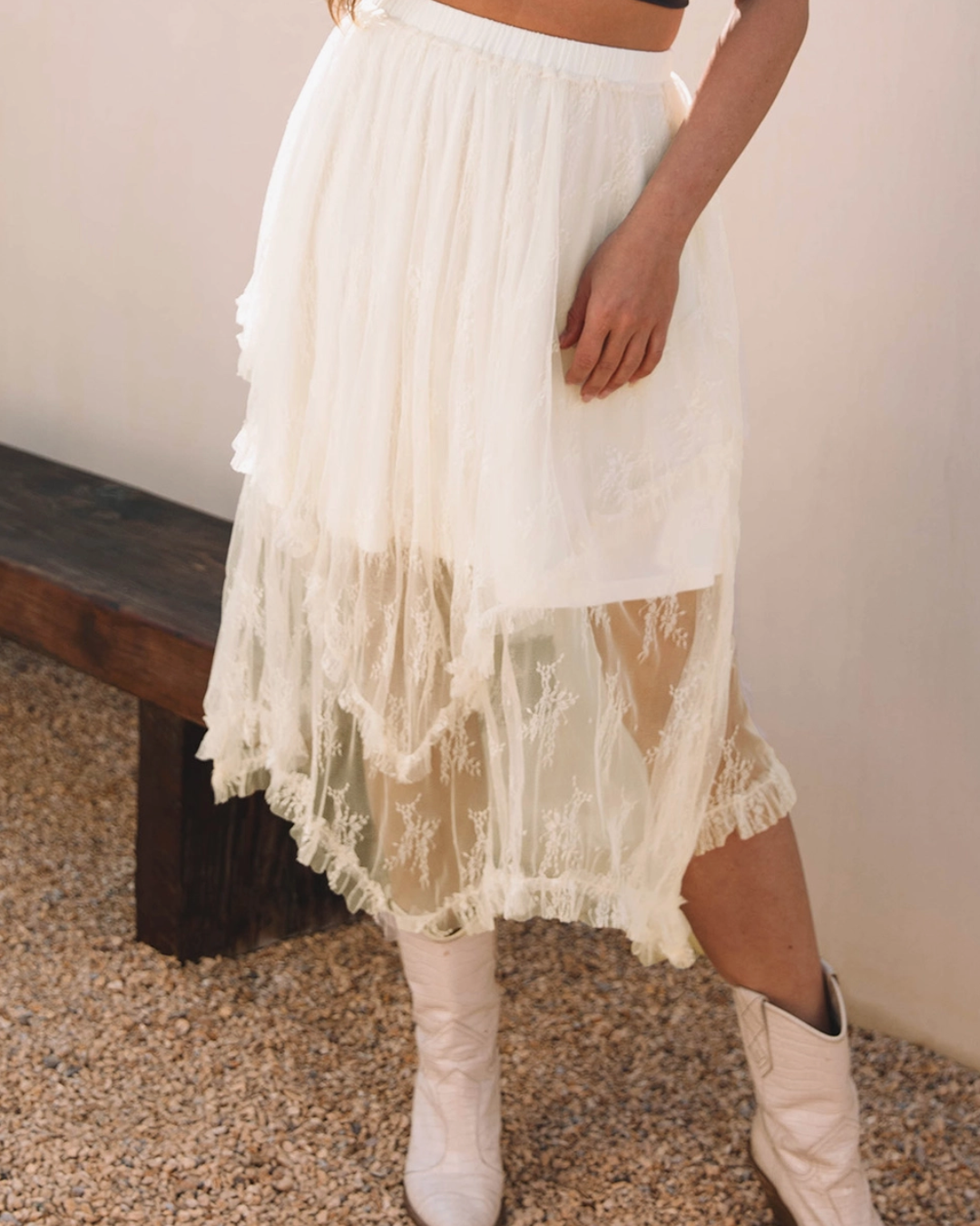 Lace Summer Maxi Skirt
