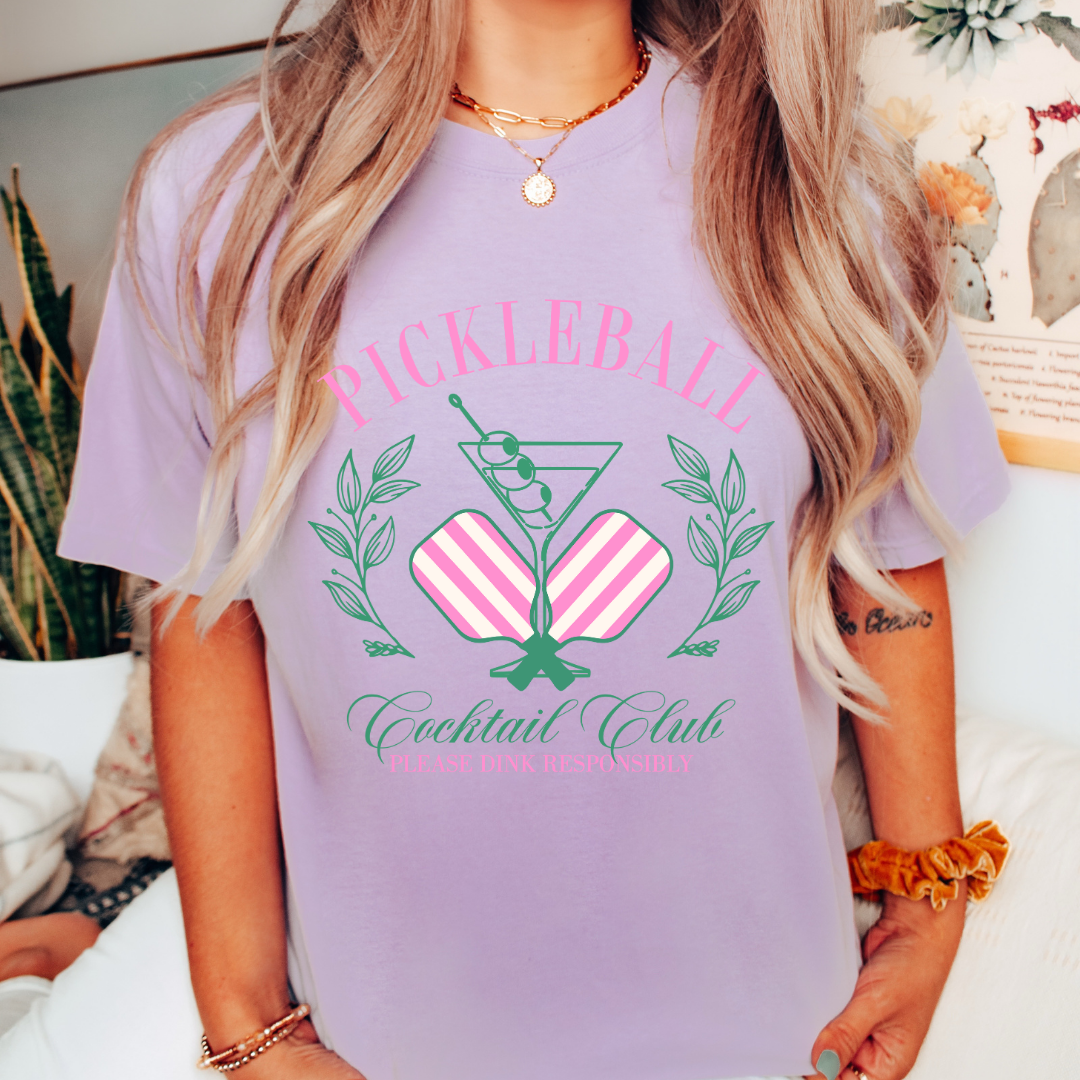 Pickleball Cocktail Club Tee