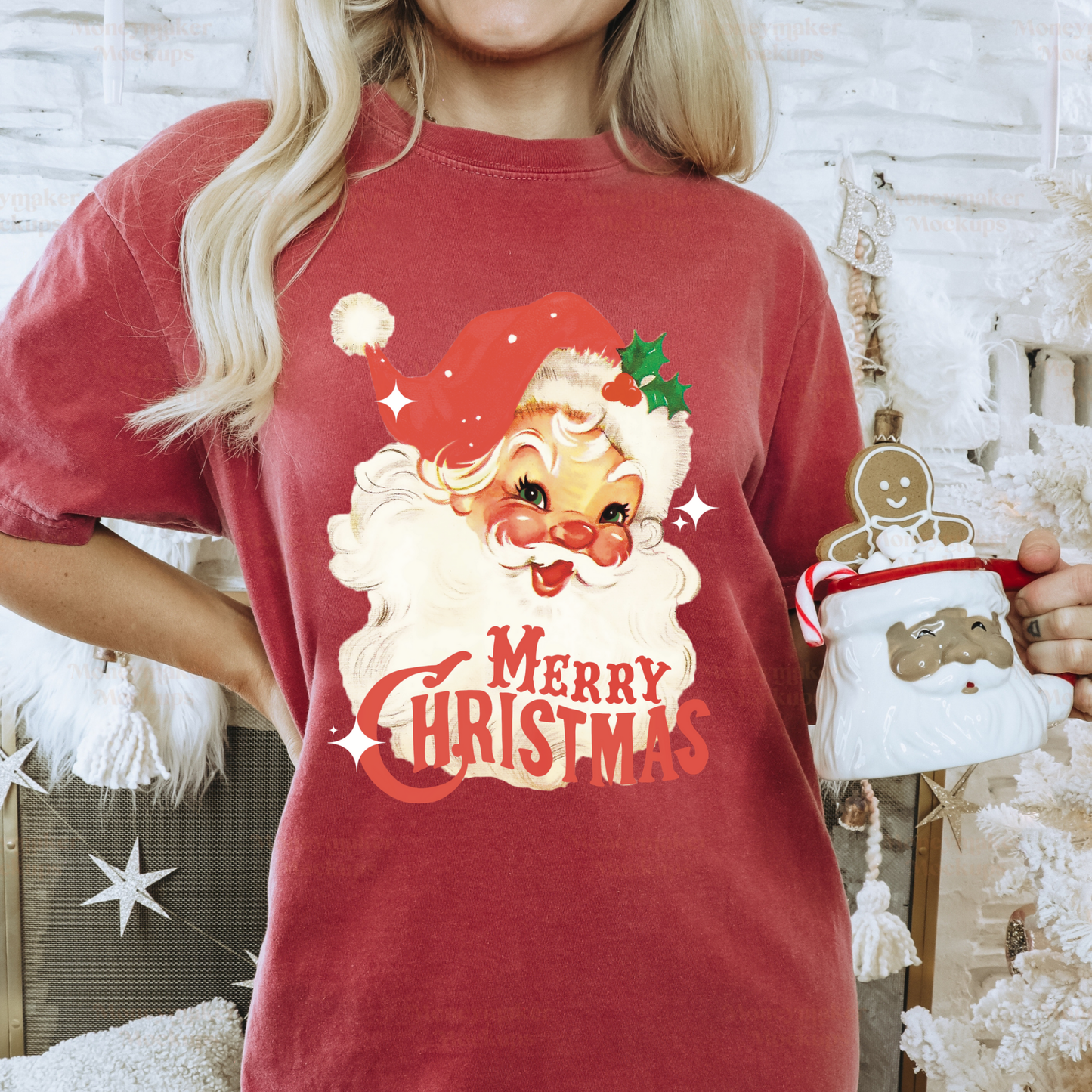 Merry Christmas Vintage Santa