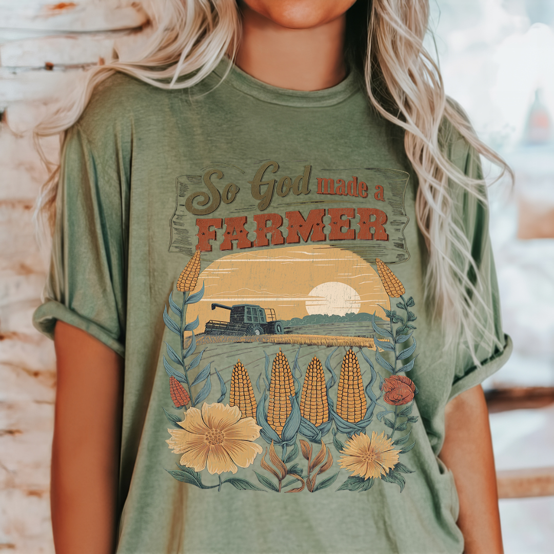 So God Made a Farmer Tee