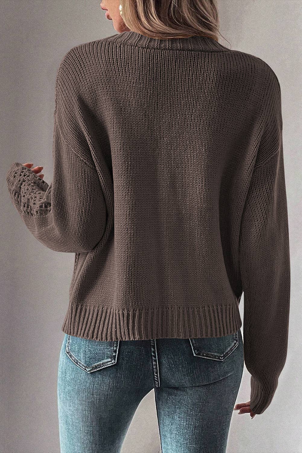 Knit Buttoned Cardigan