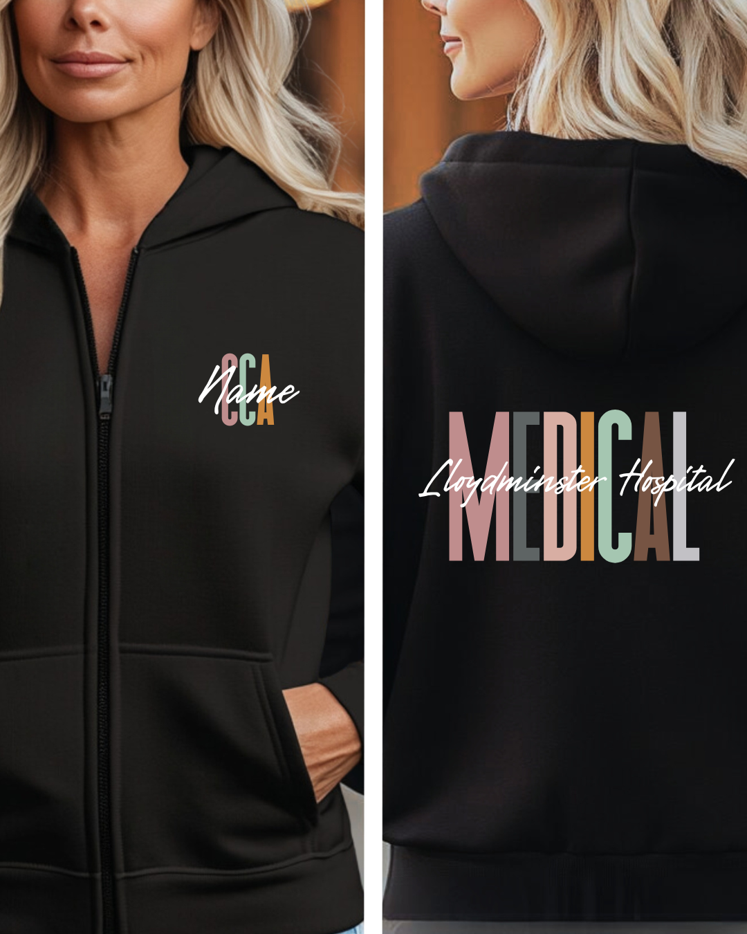 Medical Zip Up Hoodie~Custom