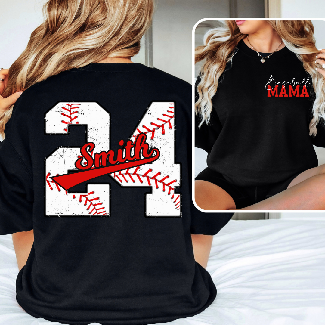 Custom baseball fashion shirts for moms