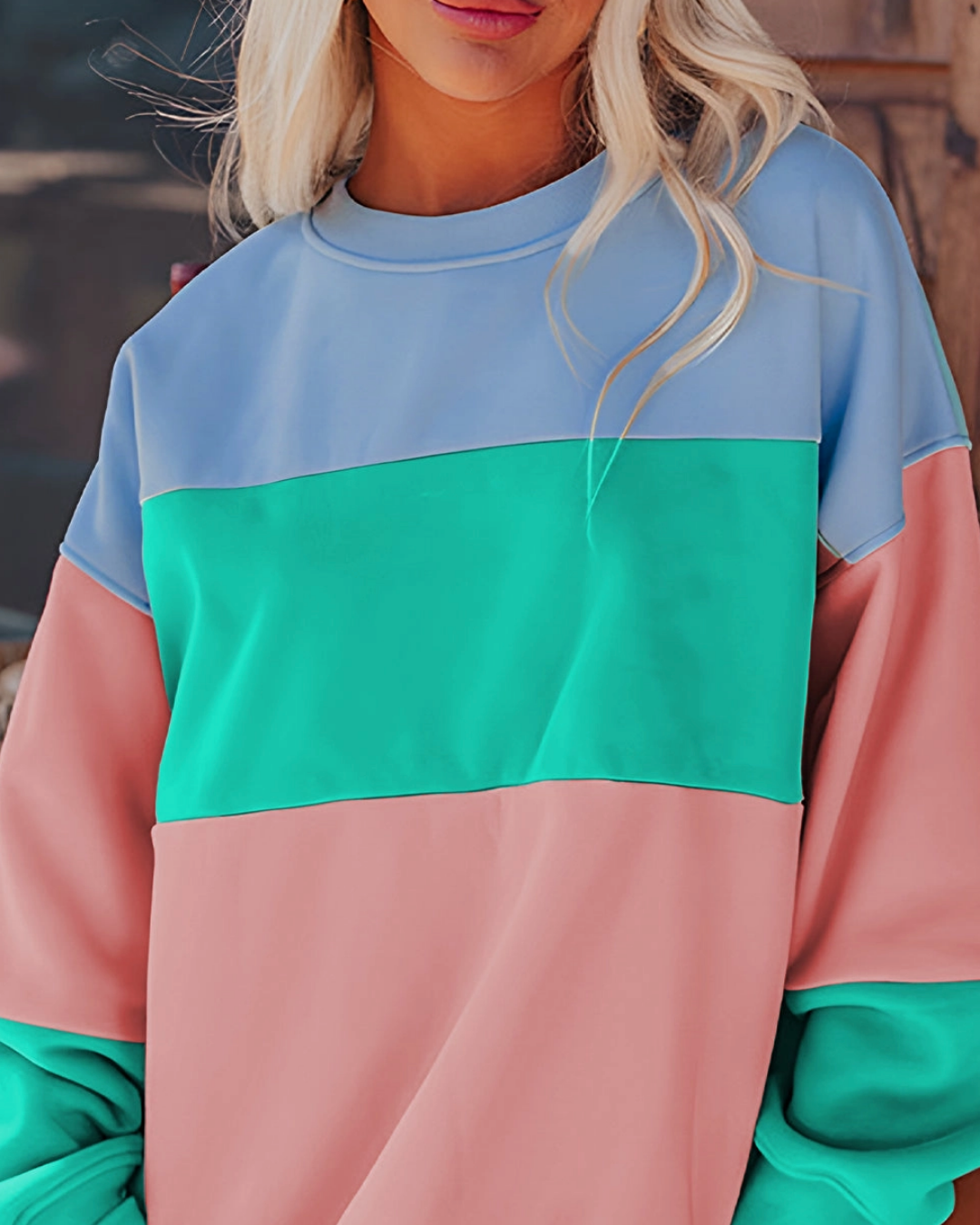 The Blossom Patchwork Sweater~IN STOCK