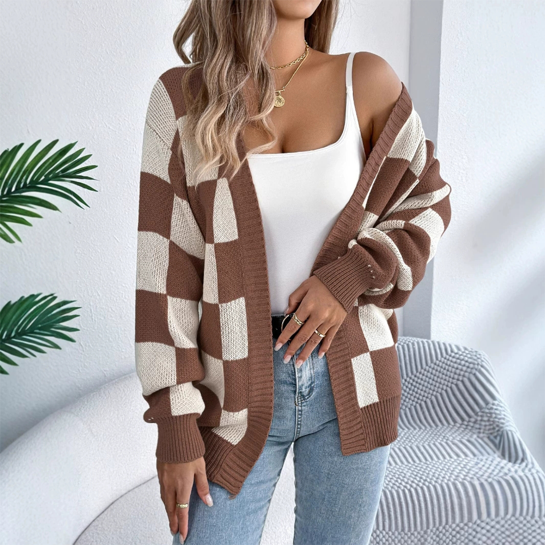 Plaid Cardigan