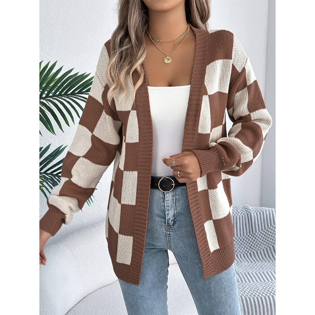 Plaid Cardigan