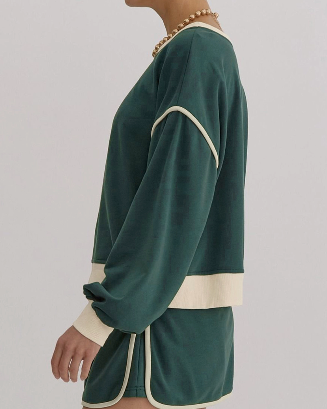 Colour Contrast Short Set~Green~PRE-ORDER