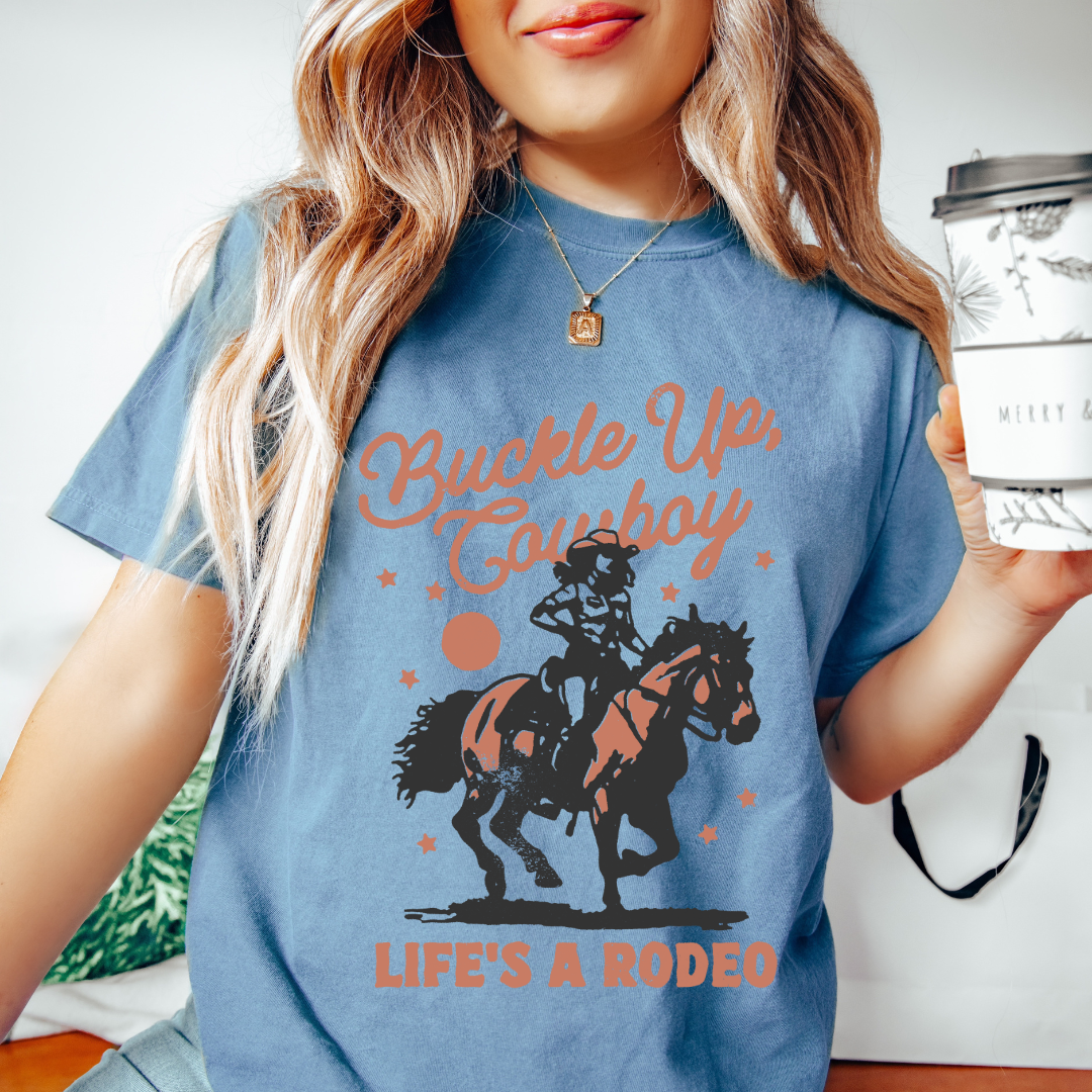Buckle Up Cowboy Tee