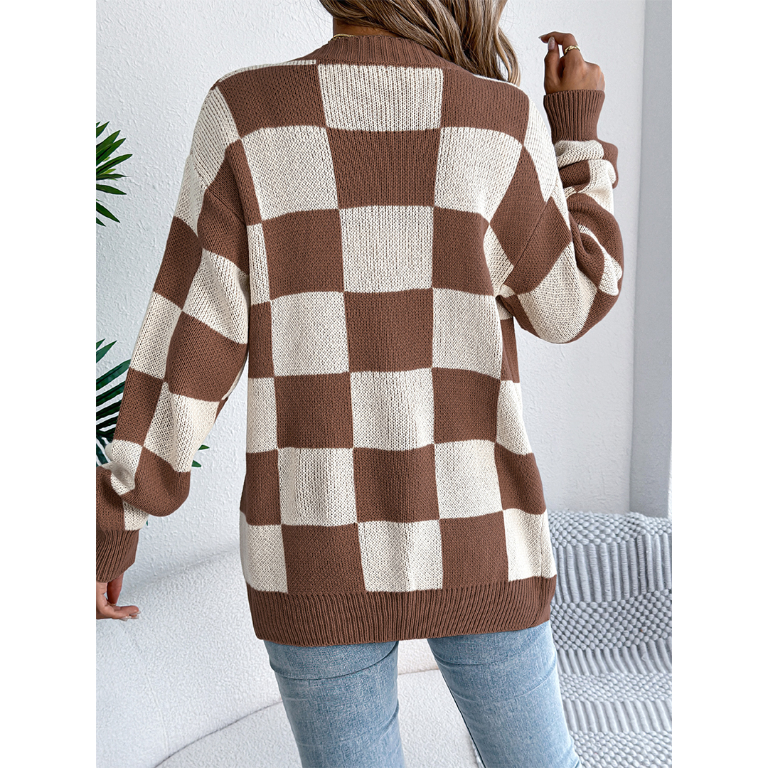 Plaid Cardigan