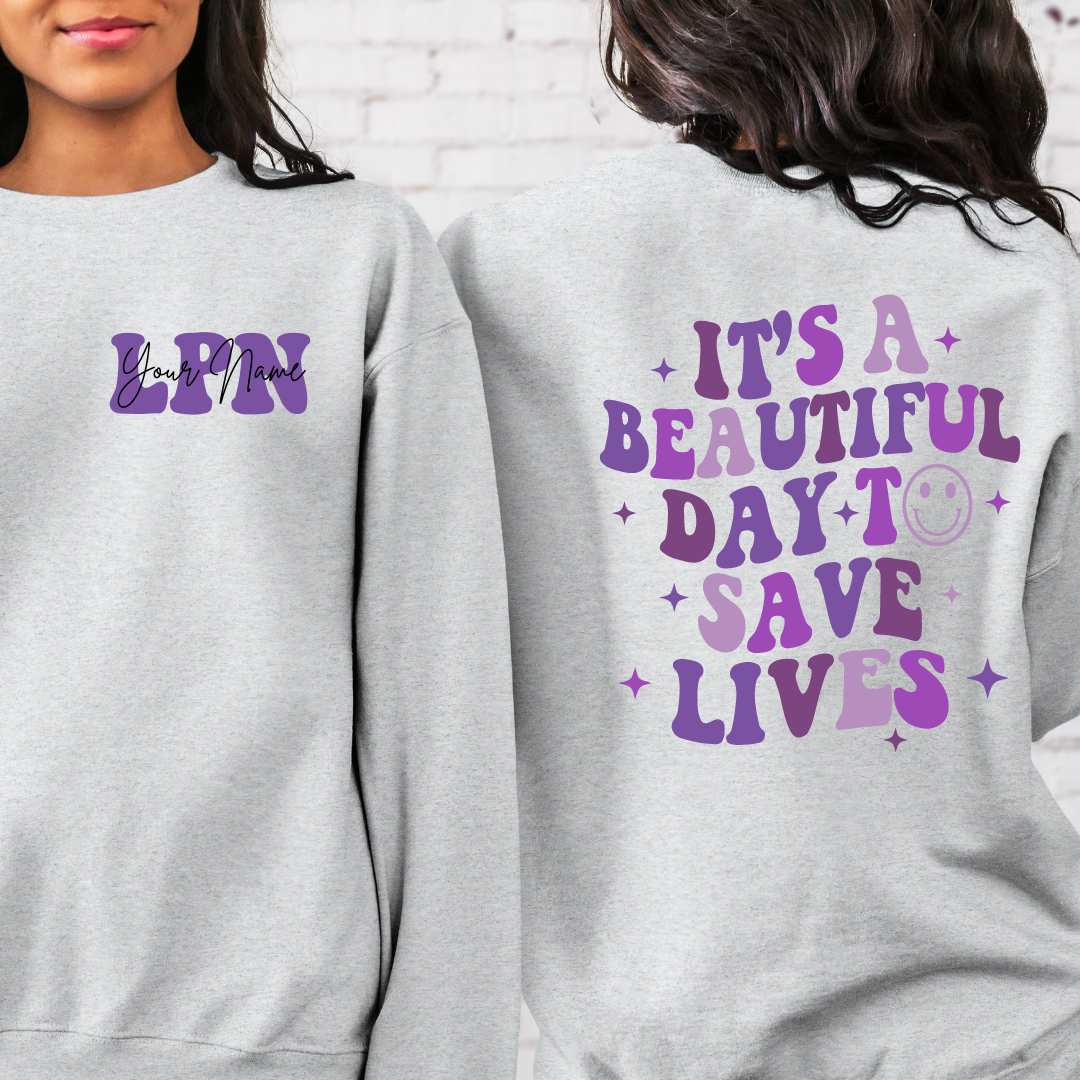 It's A Great Day To Save Lives Crewneck