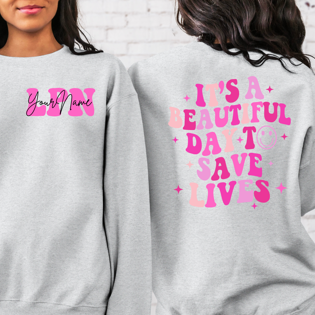 It's A Great Day To Save Lives Crewneck