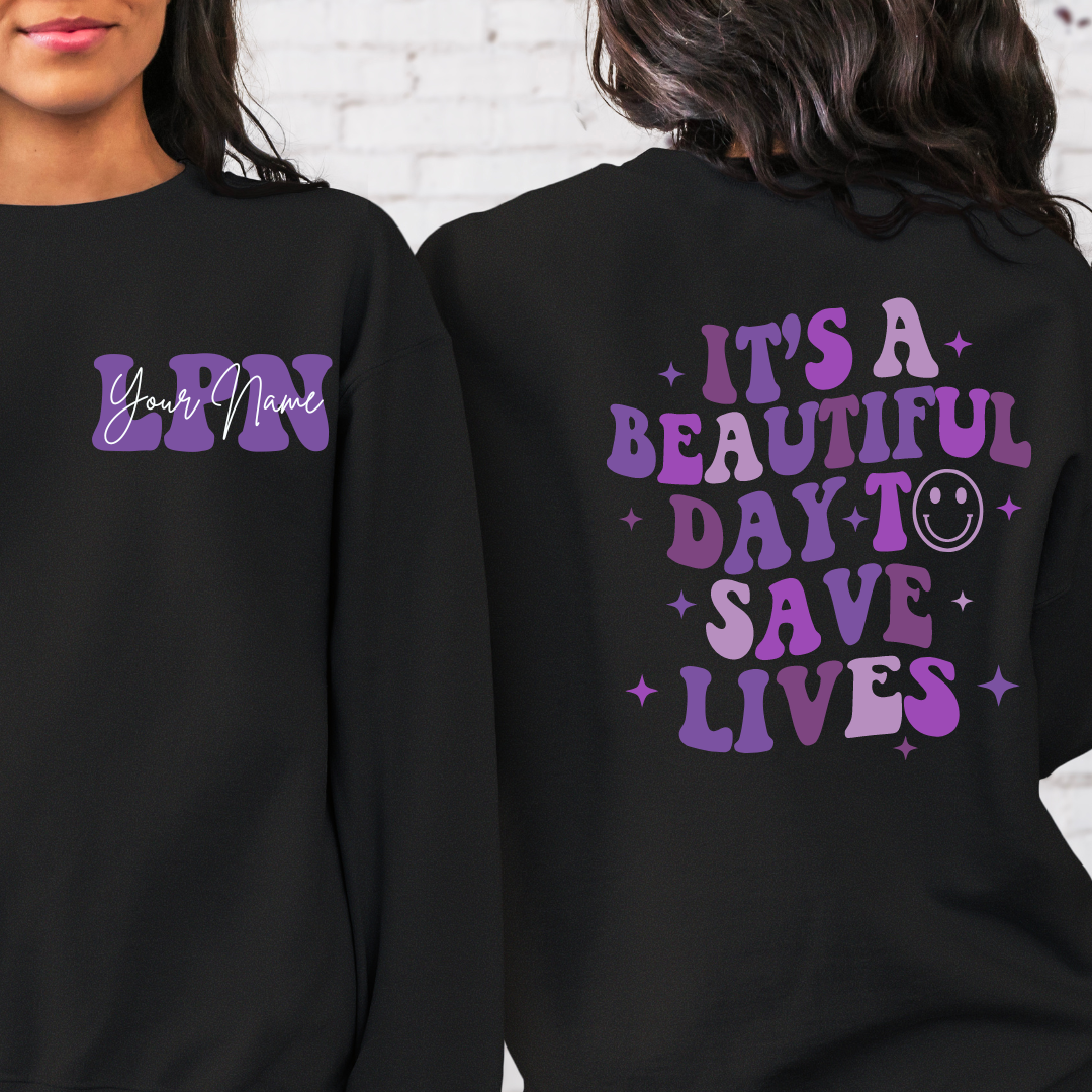 It's A Great Day To Save Lives Crewneck