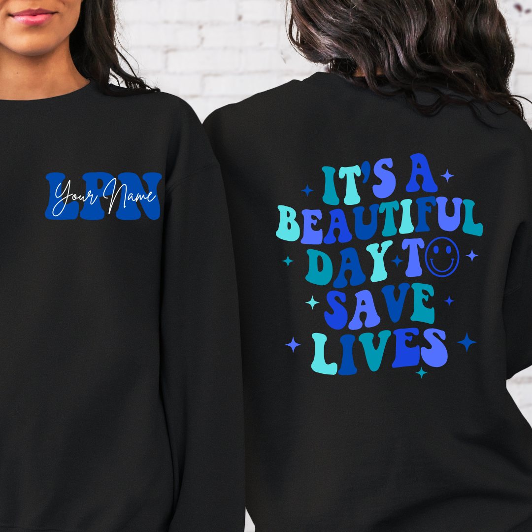 It's A Great Day To Save Lives Crewneck