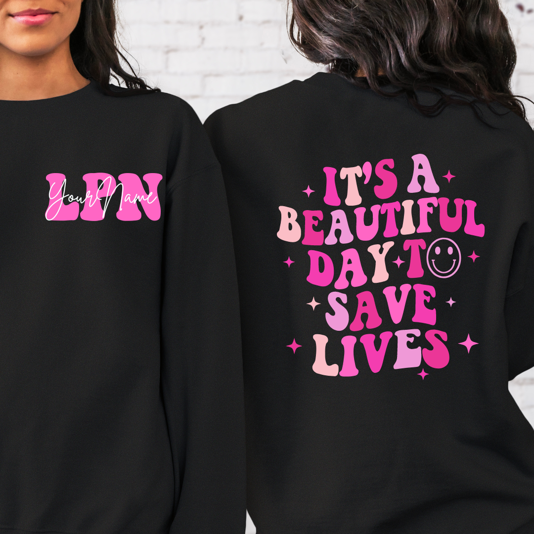 It's A Great Day To Save Lives Crewneck