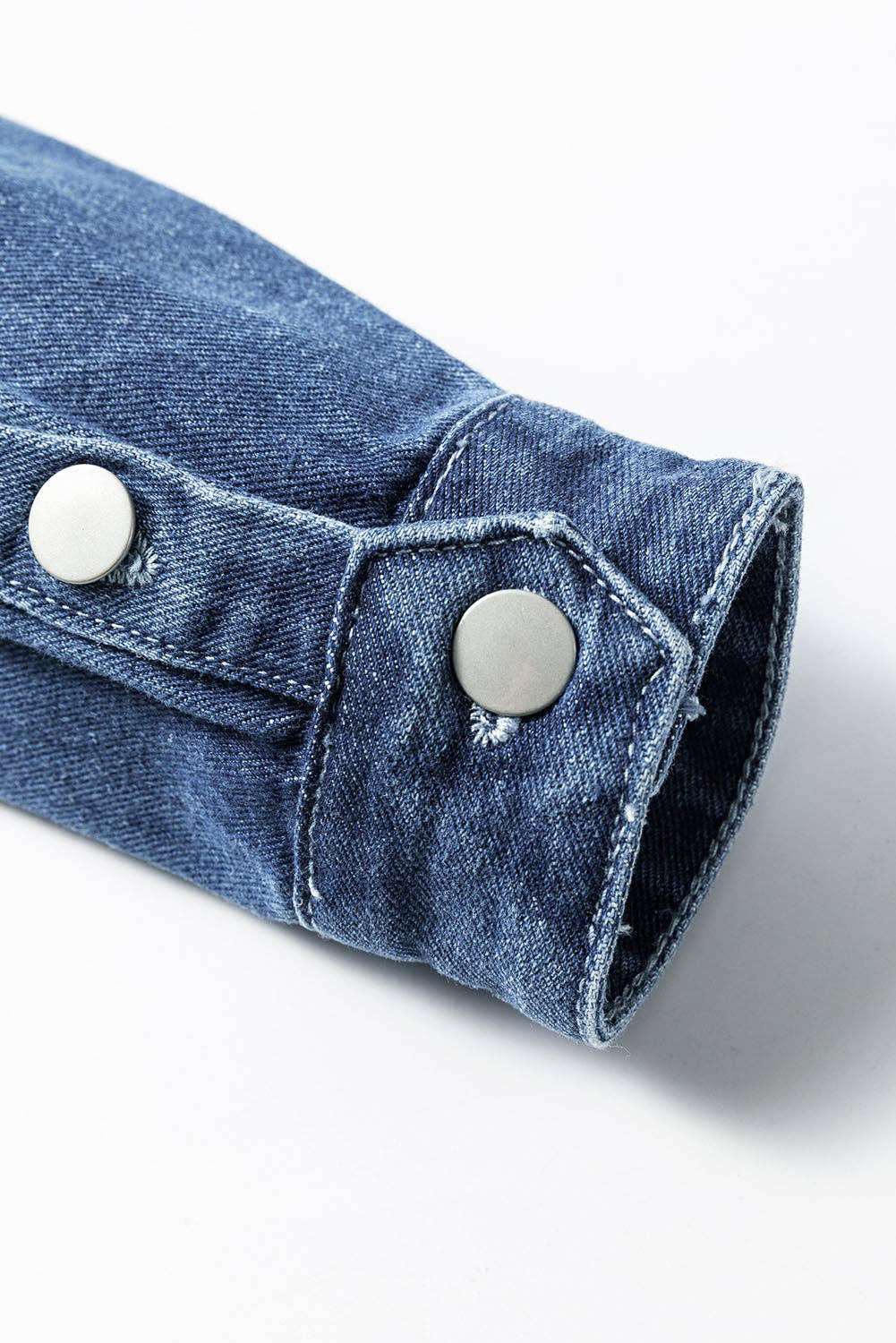 Mineral Wash Distressed Denim Jacket