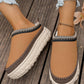 Suede Plush Slippers~Brown