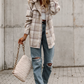 Khaki Plaid Shirt Shacket