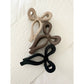 Matte Ribbon Tie Hair Claws