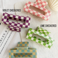 Jumbo Checkered Hair Clips