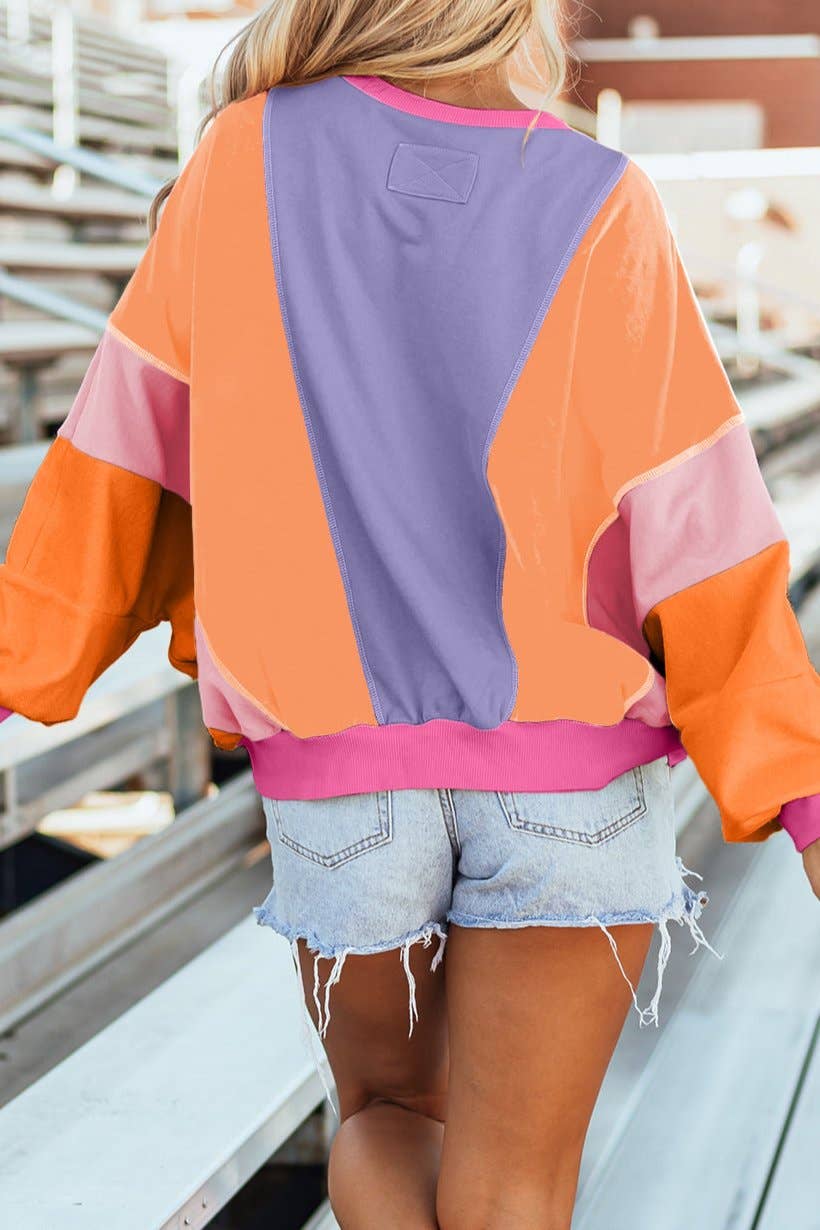 Colorblock Oversize Sweater