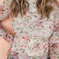 Floral Mesh Top
