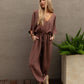 New Love Relaxed Drawstring Jumpsuit - Mocha