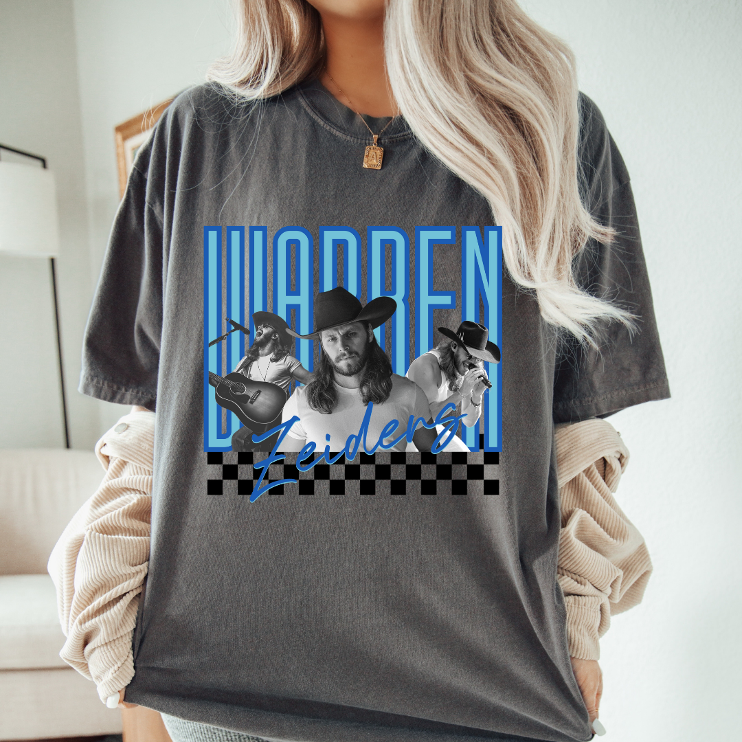 WARREN~Blue Neon Tee