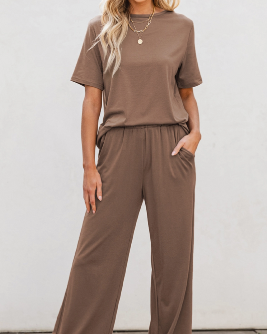 Wide Leg Pant Set