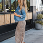 Side Slit Midi Skirt