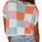 Colorblock Knit Sweater Vest