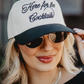 Here For The Cocktails Hat~Black