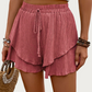 Mauve Ruffle Shorts