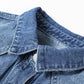 Mineral Wash Distressed Denim Jacket