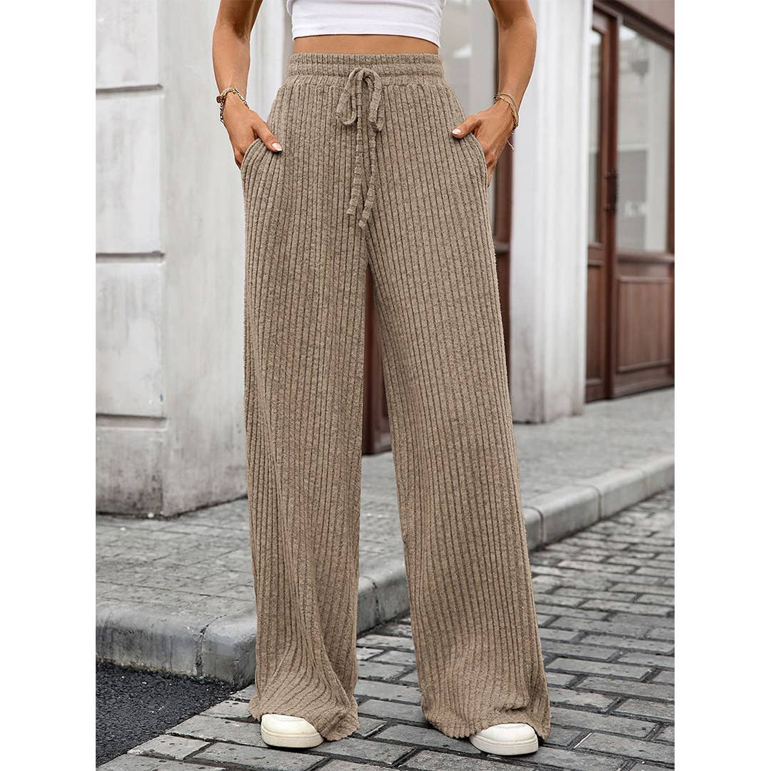Ribbed Knit Soft Pants