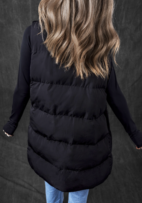 Longline Puffer Vest