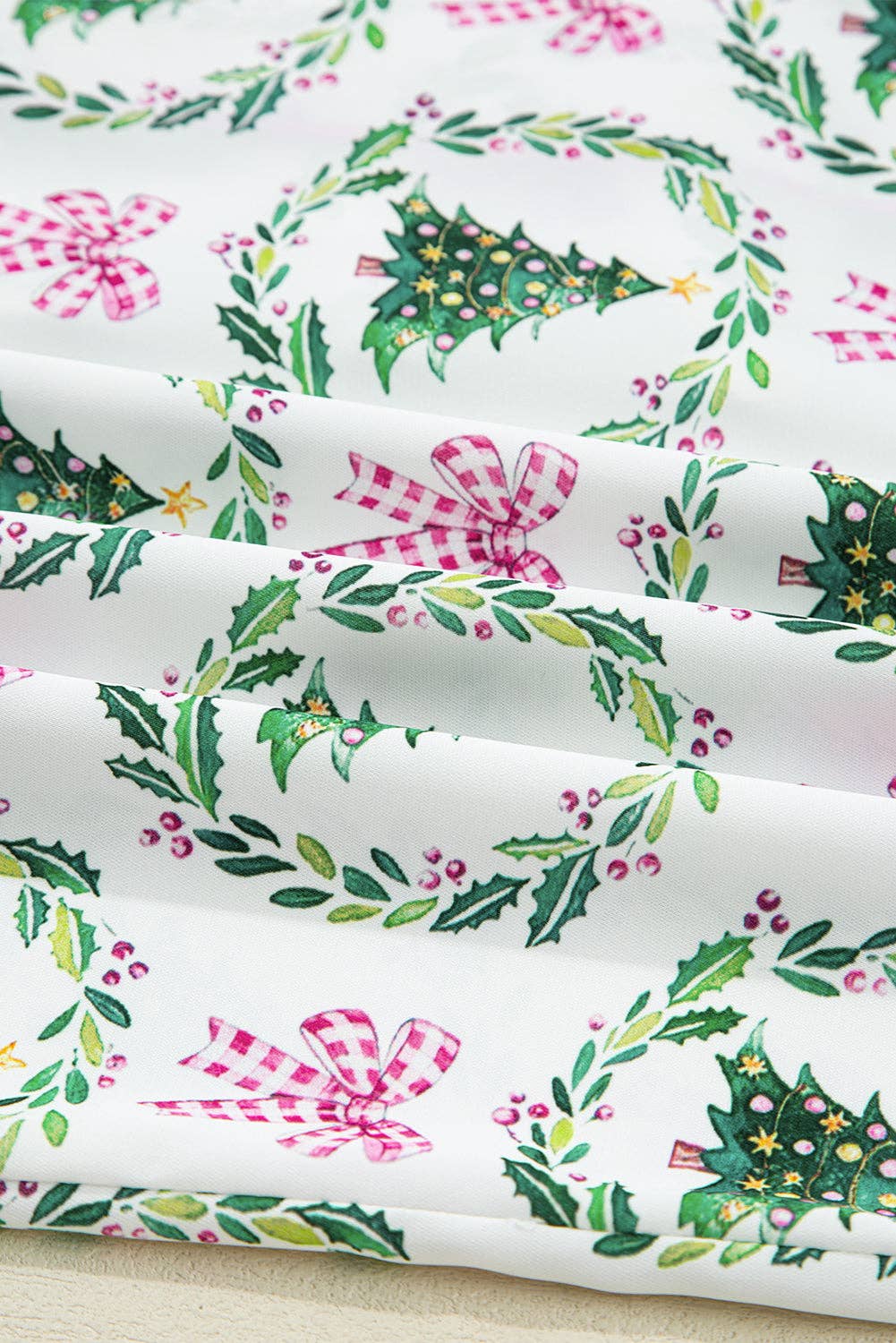 Christmas Trees & Bows Pajama Set