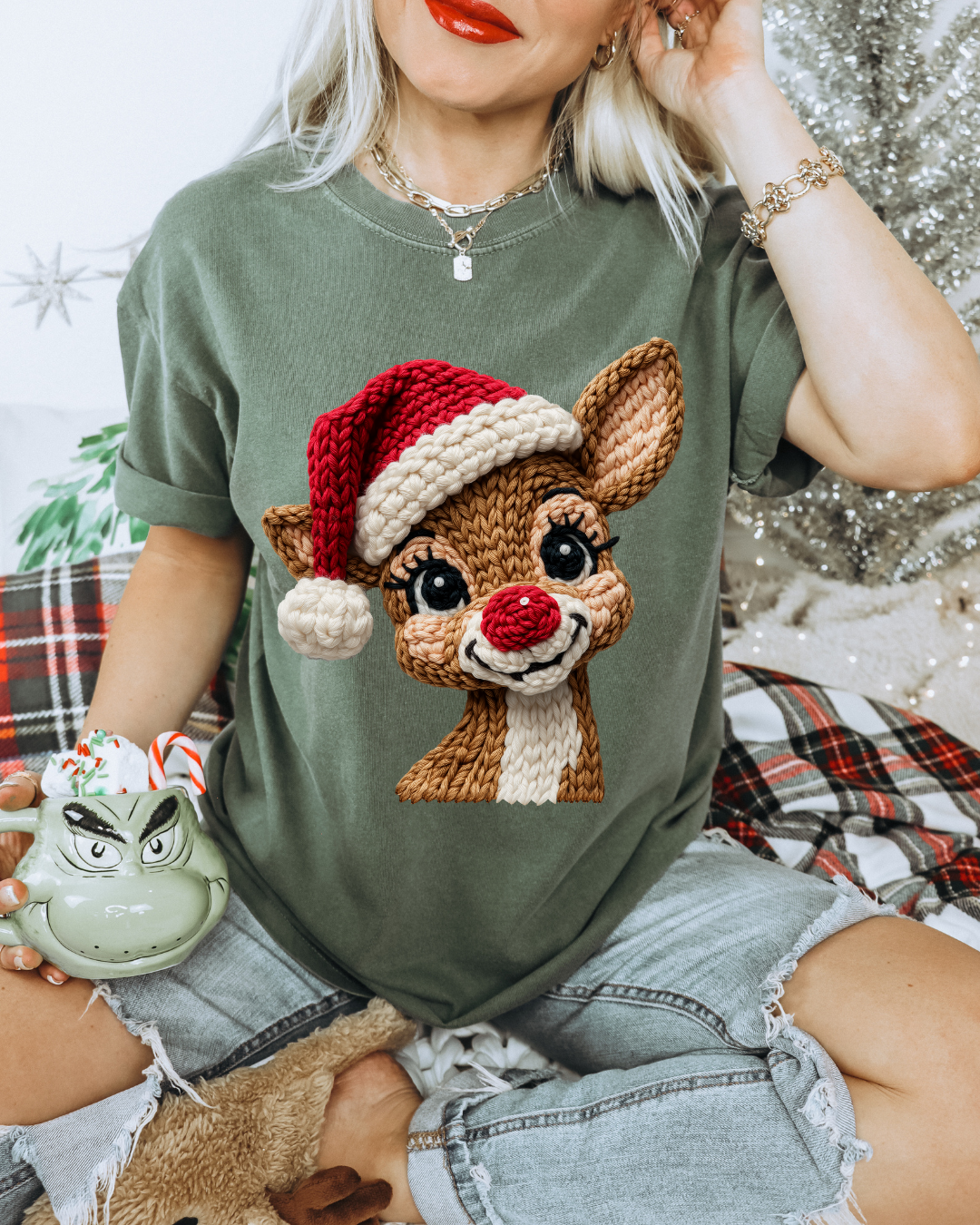 Faux Yarn Rudolph