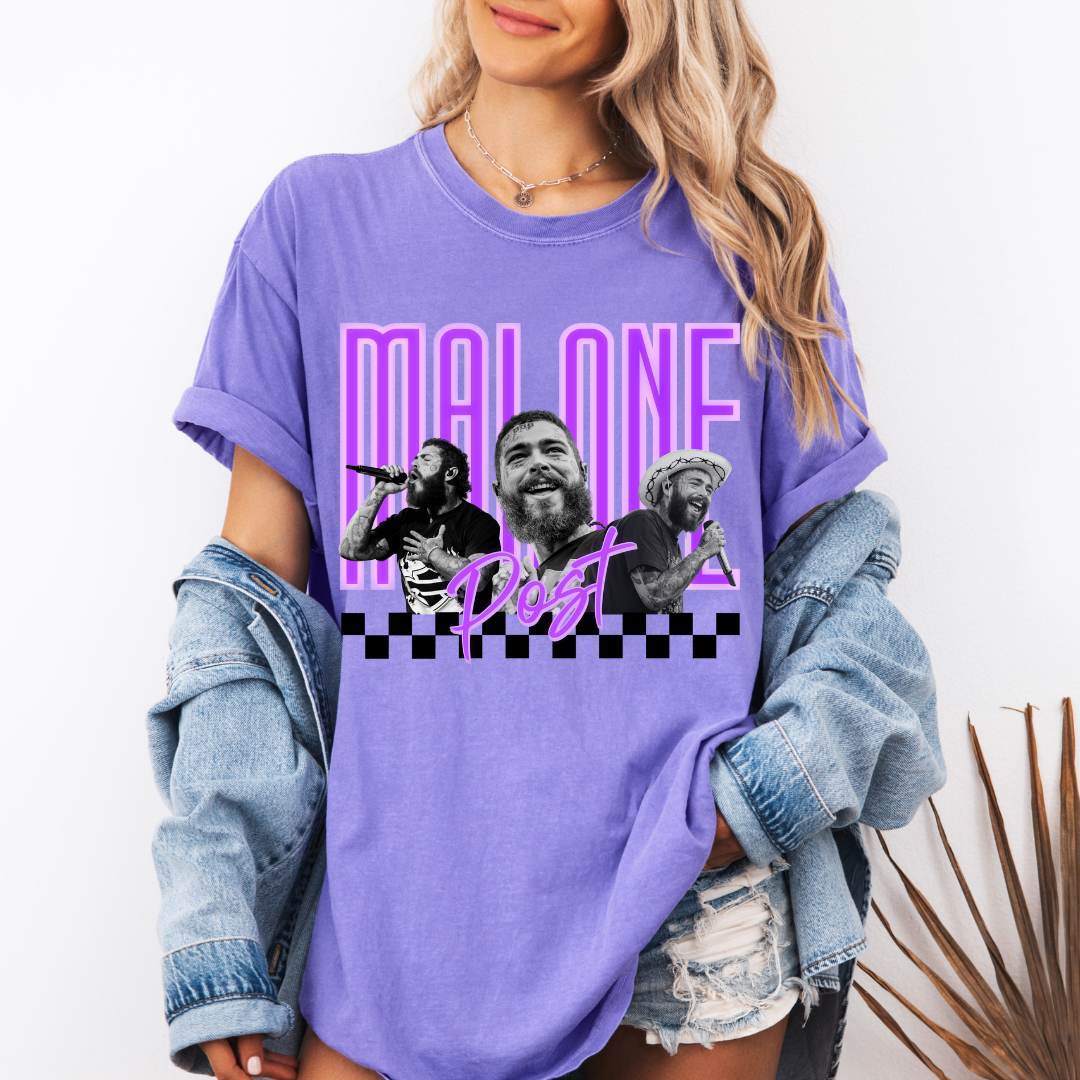 MALONE~Purple Neon Tee