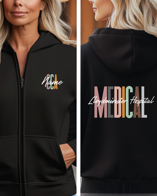 Medical Zip Up Hoodie~Custom