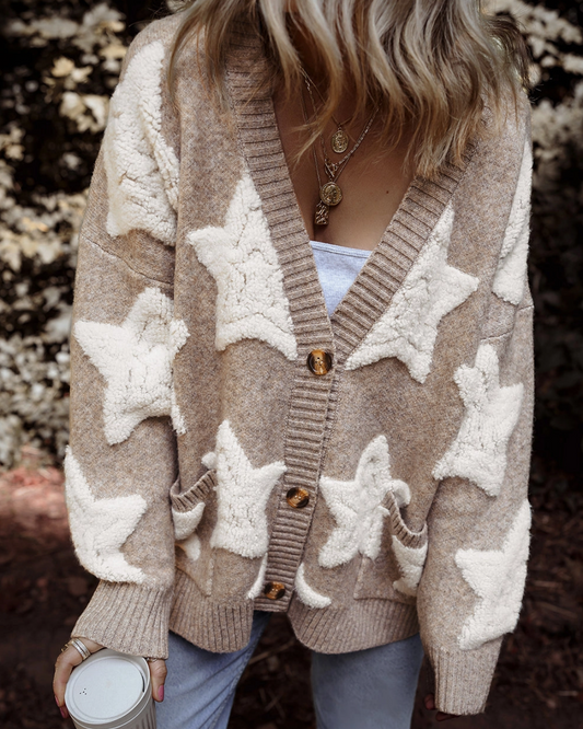 Star Pattern Cardigan